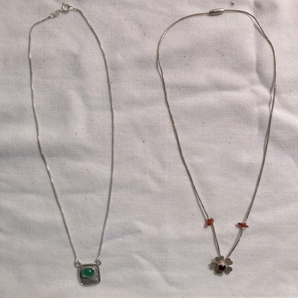 Authentic 90’s Sterling Silver Necklaces!